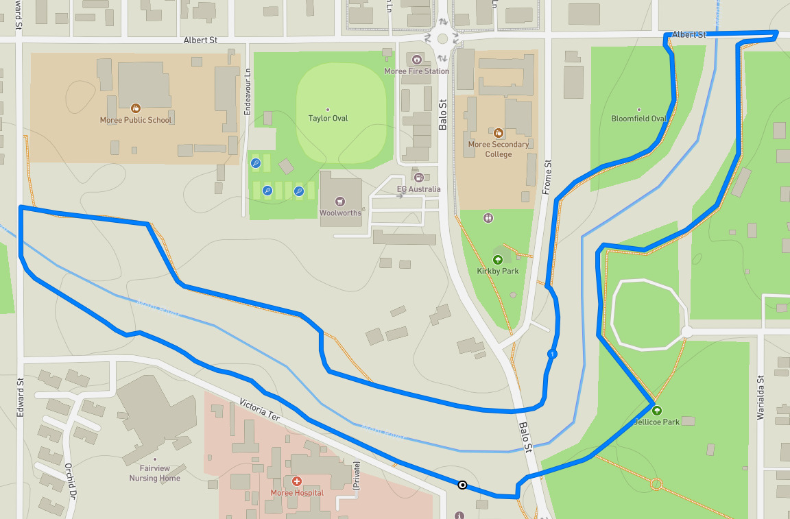 C&W Financial Services 3km — course map
